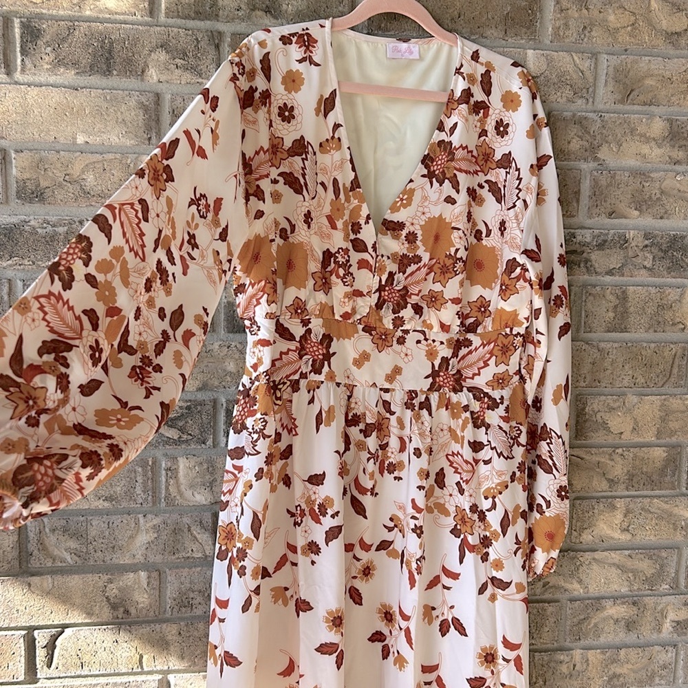 Pink Lily 🧡 Boho vibes 🪺 🤎 Maxi Dress